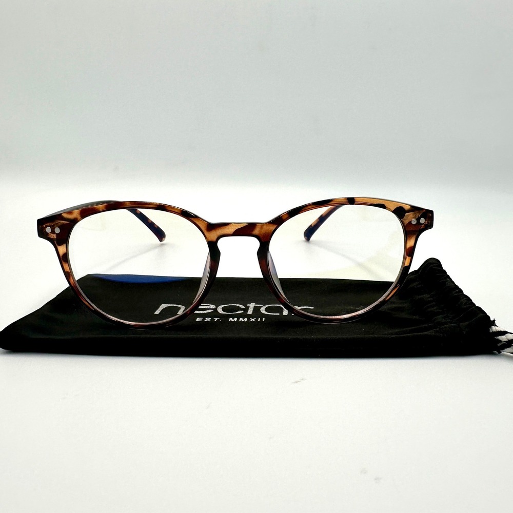 Nectar Cobalt Collection Blue Light Blocking Glasses Tortoise Shell Round Frames